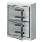 GEWISS - Verteiler AP mit Sichttuer IP65 410x878x160mm 4x18TE mit PE/N Klemmleisten
