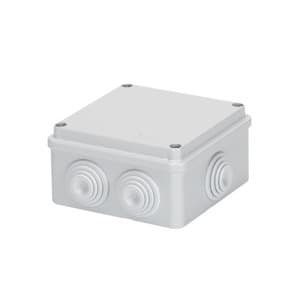 GEWISS - Abzweigkasten 100x100x50mm IP55 6 Kabeltuellen M25 GWT 650°C