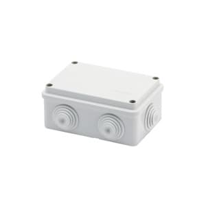 GEWISS - Abzweigkasten 120x80x50mm IP55 mit 6 Kabeltuellen M25 GWT 960°C