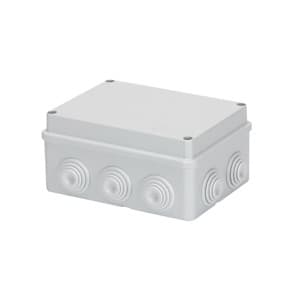 GEWISS - Abzweigkasten 150x110x70mm IP55 mit 10 Kabeltuellen M25 GWT 650°C