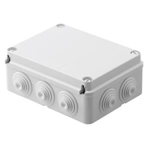 GEWISS - Abzweigkasten 190x140x70mm IP55 mit 10 Kabeltuellen M32 GWT 960°C