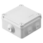 GEWISS - Abzweigkasten 100x100x50mm IP55 mit 6 Kabeltuellen M25 GWT 960°C
