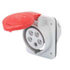 GEWISS - IEC Anbausteckdose 10° 400V 16A 4P 6H IP44