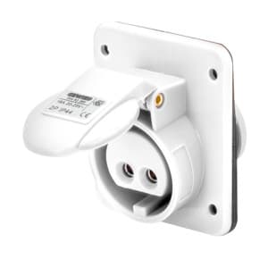 GEWISS - IEC Anbausteckdose 10° 42V 16A 12h 3P IP44