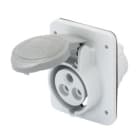 GEWISS - IECAnbausteckdose 10° T-Trafo 16A 3P 12H IP44