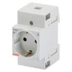 GEWISS - Schutzkontaktsteckdose Reiheneinbaugeraet 230V 16A 2P+E IP40 2.5TE