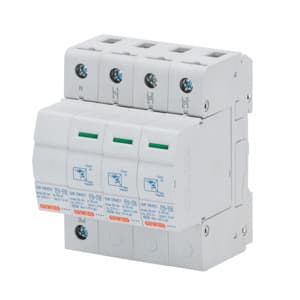 GEWISS - Ueberspannungsableiter mit tauschbarem Modul Typ 1+2 400V 12.5kA 3P+N 4TE