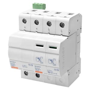 GEWISS - Ueberspannungsableiter mit tauschbarem Modul+Kontakt Typ 1+2 230V 25kA 1P+N 4TE