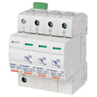 GEWISS - Ueberspannungsableiter mit tauschbarem Modul + Kontakt Typ 2 400V 40kA 3P+N 4TE