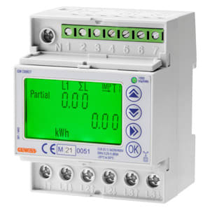 GEWISS - Drehstromzaehler Reiheneinbaugeraet 400V 80A Digital MID Klasse 1 4TE