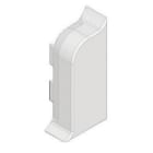 GEWISS - Sockelleistenkanal mit Teppichkante Endstueck links 50x20 reinweiss RAL9010