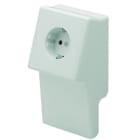 GEWISS - Sockelleistenkanal Einfachsteckdose 50x20 reinweiss RAL9010