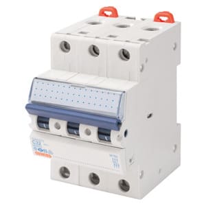 GEWISS - Leitungsschutzschalter (MCB) D-6A 6kA 3-Pol 3TE