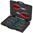 KNIPEX - Elektronikzangen- u. Schraubendreherset, 8-teilig