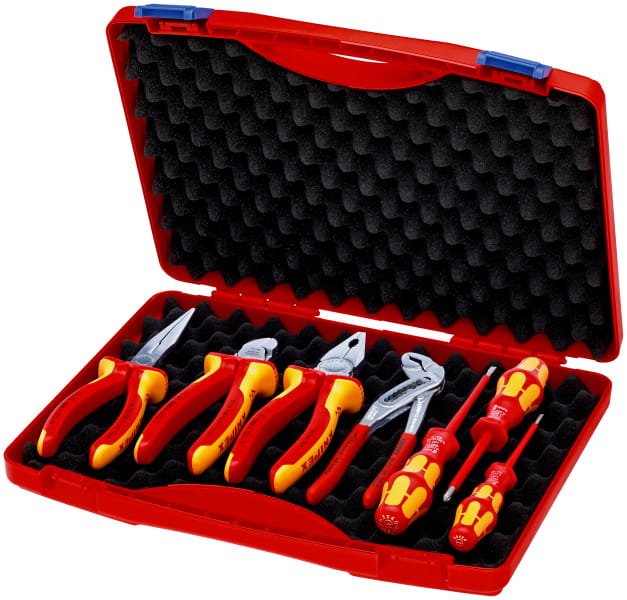 KNIPEX - Werkzeug-Box RED Elektro Set 2, 7-teilig