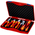 KNIPEX - Werkzeug-Box RED Elektro Set 2, 7-teilig