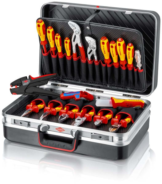 KNIPEX - Werkzeugkoffer Vision24, Elektro, 21-teilig sw 480x180x365