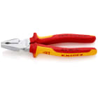 KNIPEX - Kraft-Kombizange verchromt 200 mm, VDE-isoliert, 2-K
