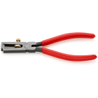 KNIPEX - Abisolierzange poliert mit Kunststoff überzogen 160 mm