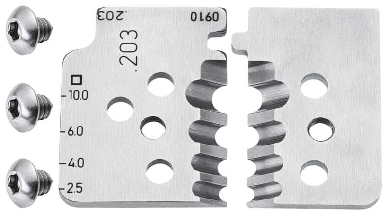 KNIPEX - 1 Satz Ersatzmesser für 12 12 10