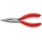 KNIPEX - Flachrundzange mit Schneide schwarz atramentiert 140 mm