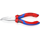 KNIPEX - Flachrundzange mit Schneide, gebogen, verchromt, 2-K, 160 mm