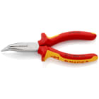 KNIPEX - VDE Flachrundzange gebogen m. Schneide verchromt 1000V 160mm