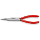 KNIPEX - Flachrundzange mit Schneide, gerade, getaucht, 200 mm