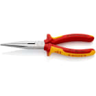 KNIPEX - VDE-Flachrundzange mit Schneide, gerade, 2K, 200 mm