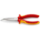 KNIPEX - VDE-Flachrundzange mit Schneide, gebogen, 2K, 200 mm