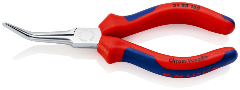 KNIPEX - Greifzange (Nadelzange) verchromt mit 2-K Griffhüllen 160 mm