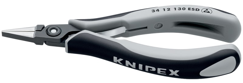 KNIPEX - Präzisions-Elektronik-Greifzange ESD 130 mm, flach