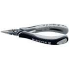 KNIPEX - Präzisions-Elektronik-Greifzange ESD 130 mm, flachrund