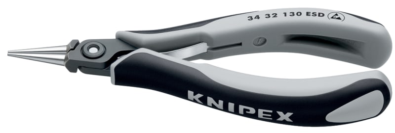 KNIPEX - Präzisions-Elektronik-Greifzange ESD 130 mm, rund
