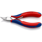 KNIPEX - Elektronik-Greifzange, 2-K, 115 mm, flachrund, gebogen