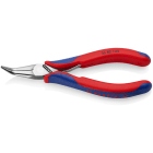 KNIPEX - Elektronik-Greifzange, 2-K, 145 mm, flachrund, gebogen