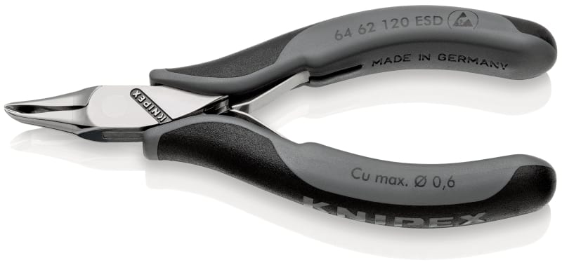 KNIPEX - Elektronik-Vornschneider ESD mit 2-K Griffhüllen 120 mm