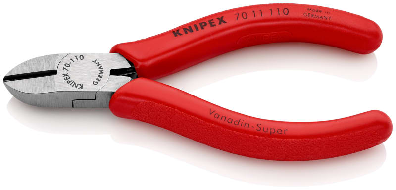 KNIPEX - Seitenschneider poliert mit Kunststoff überzogen 110 mm