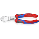 KNIPEX - Kraftseitenschneider verchromt mit 2-K Griffhüllen 180 mm
