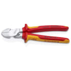 KNIPEX - VDE-Kraftseitenschneider verchromt 200 mm, 2-K