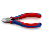 KNIPEX - Seitenschneider schwarz atramentiert 125 mm, rund, kl. Fac.