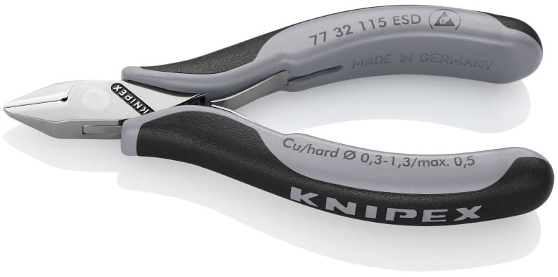 KNIPEX - Elektronik-Seitenschneider ESD mit 2-K Griffhüllen 115 mm