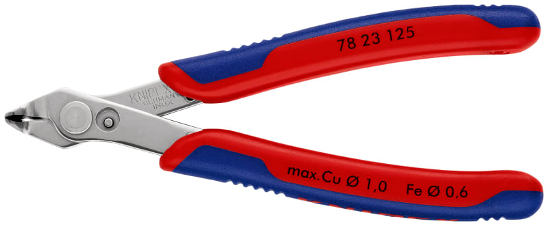 KNIPEX - Electronic Super Knips® INOX, 125 mm, 60° gewinkelt, SB
