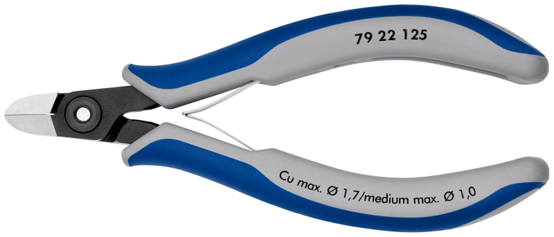 KNIPEX - Präzisions-Elektronik-Seitenschneider 125 mm rund