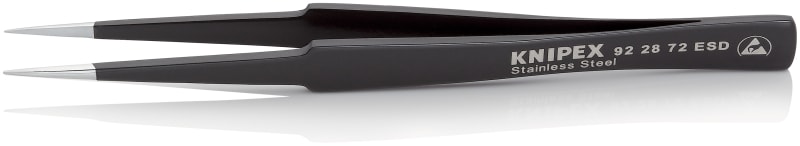 KNIPEX - Präzisions-Pinzette ESD 135 mm, Nadel