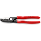 KNIPEX - Kabelschere m. Doppelschneide mit Kunststoff, 200mm, SB
