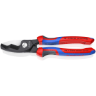 KNIPEX - Kabelschere mit Doppelschneide mit 2-K Griffhüllen 200 mm