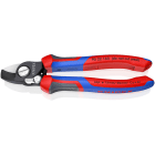 KNIPEX - Kabelschere mit Öffnungsfeder mit Comfort-Griffen brüniert 180 mm