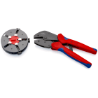 KNIPEX - KNIPEX MultiCrimp® brüniert 250 mm mit 3 Einsätzen + Magazin