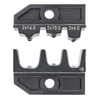 KNIPEX - Crimpeinsatz für Twin-Aderendhülsen 2x6 / 2x10 / 2x16
